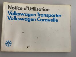 VW Transporter/Caravelle Betriebsanleitung Französisch/1990