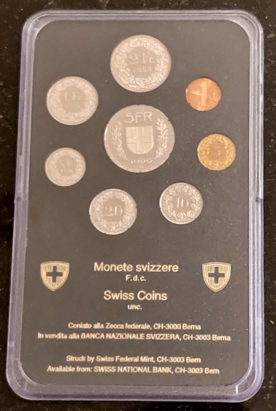 Tutti le monete: Münzsatz Schweiz 1990 stgl. – Nuovo (secondo la descrizione) da Arch venduto da coinsandmore