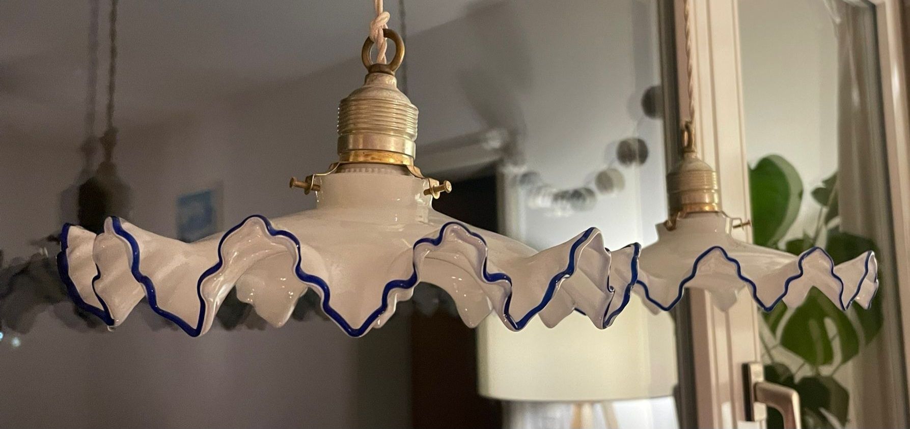 Lampadari & plafoniere: 2 Pendellampen Antik – Usato da Samedan venduto da reh12 4