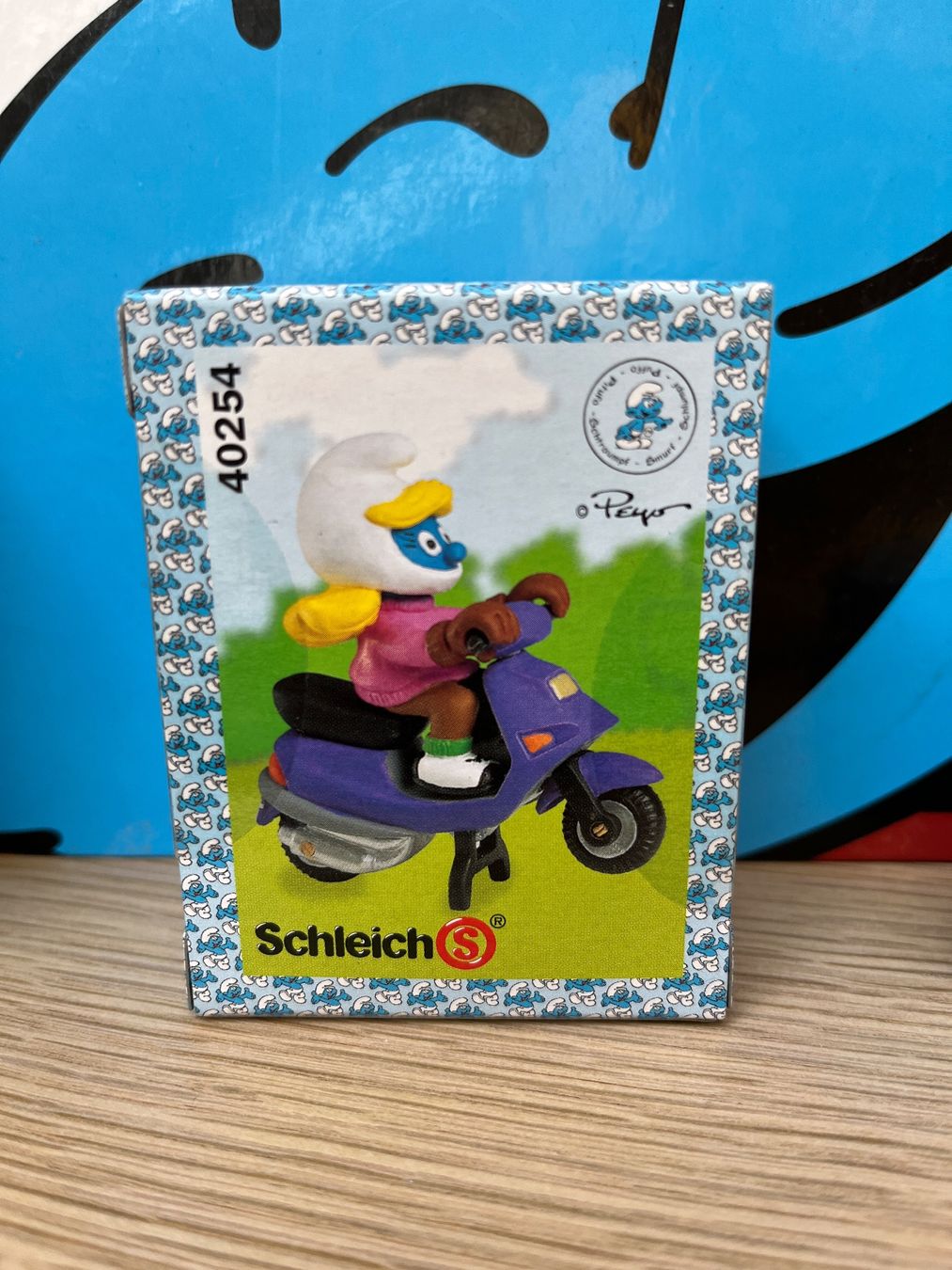 Schleich Statuette: Motorroller-Schlumpfine, mit Originalverpackung – Nuovo e nell'imballaggio originale da Lyss venduto da Duckszone