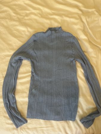 Pull Lili & Lala bleu clair côtelé taille M/L bon état