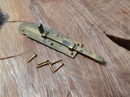 1 antiker kleiner Stossriegel, 7.7cm, Messing (3829#MBS3)