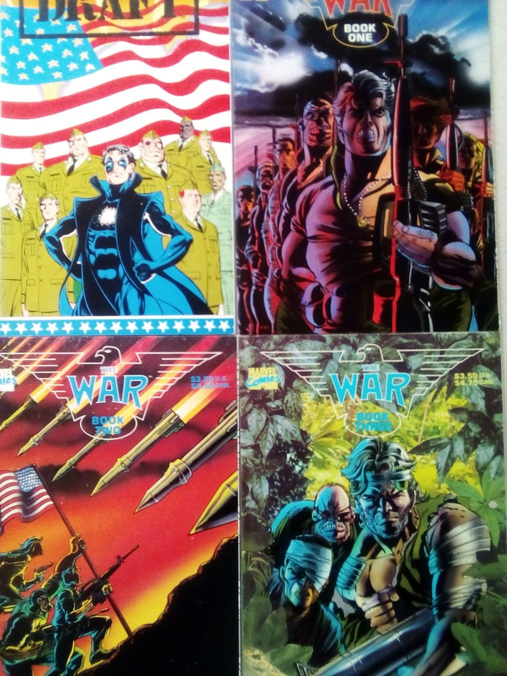 Fumetti: 4 MARVEL Comics USA: The Draft / The War #1-3 – Usato da thun venduto da lucky_manxy