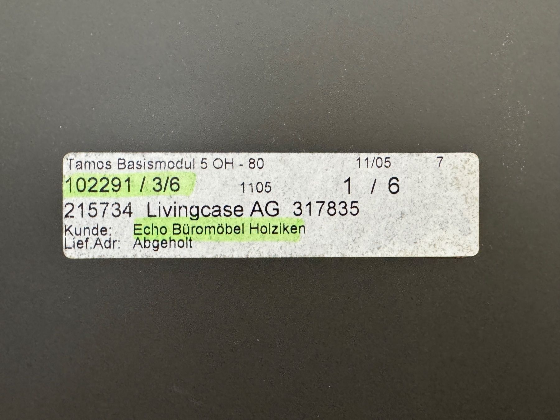 Regale: Tamos Büroregal mit 2 Einschubklappen - Grau – Gebraucht aus Diessenhofen von Osio 8