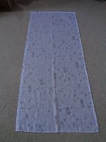 Vorhang weiss/grau 83 x 194 cm (Stangendurchzug)