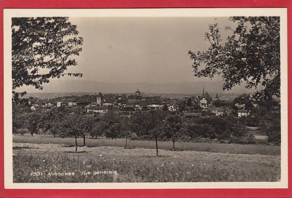Cartoline postali: AVENCHES VUE GÉNÉRALE – Usato da Grüningen venduto da Kartenlaube