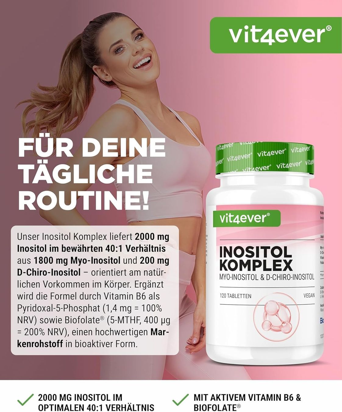 Cibi & Specialità: Inositol Komplex 2000mg Kinderwunsch 120 Tbl – Nuovo e nell'imballaggio originale da Suhr venduto da SchnapperCH 1