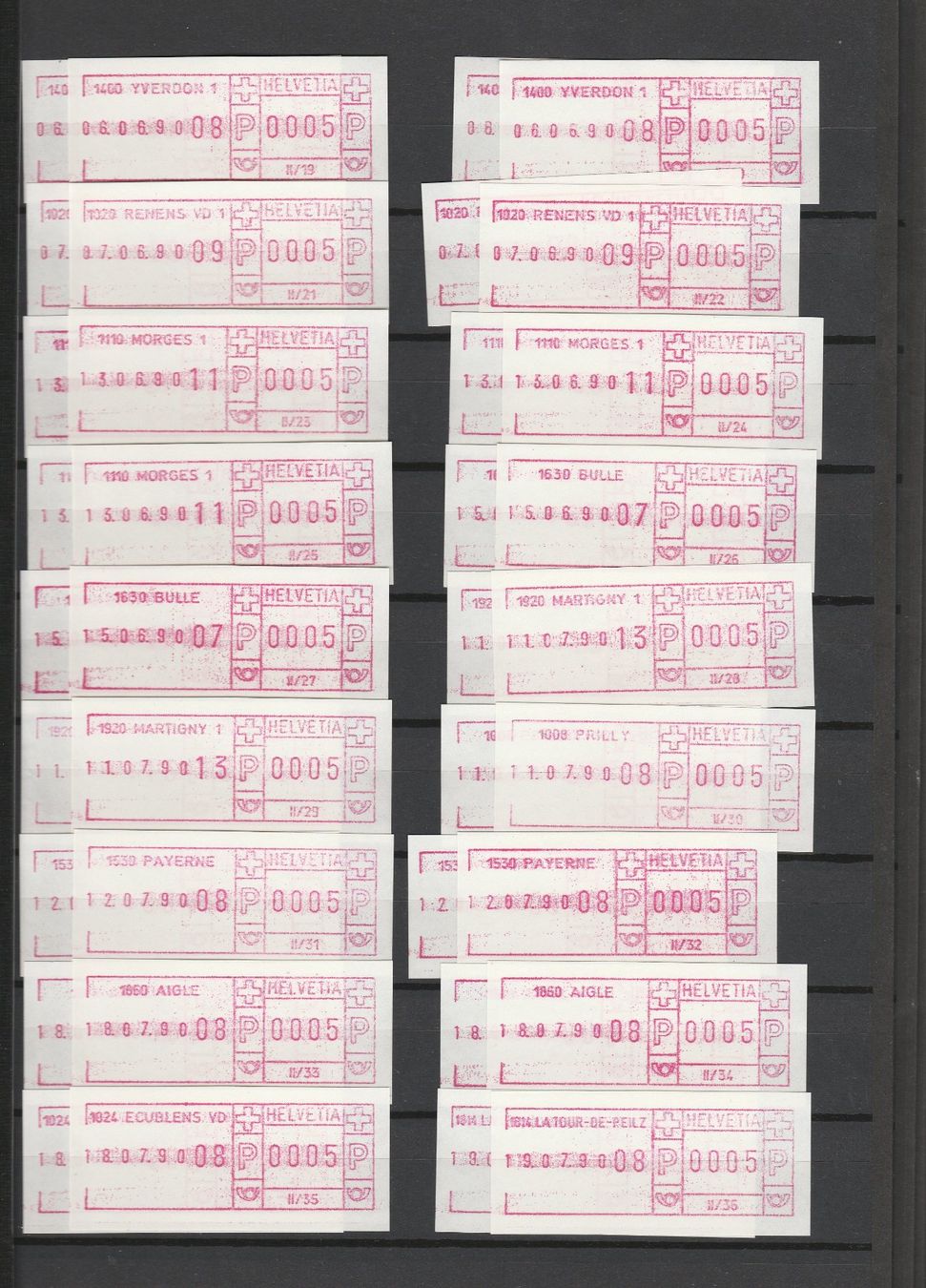 Tutti i francobolli: SFS Sammlung – Usato da Oberglatt ZH venduto da Wiedmi6 4