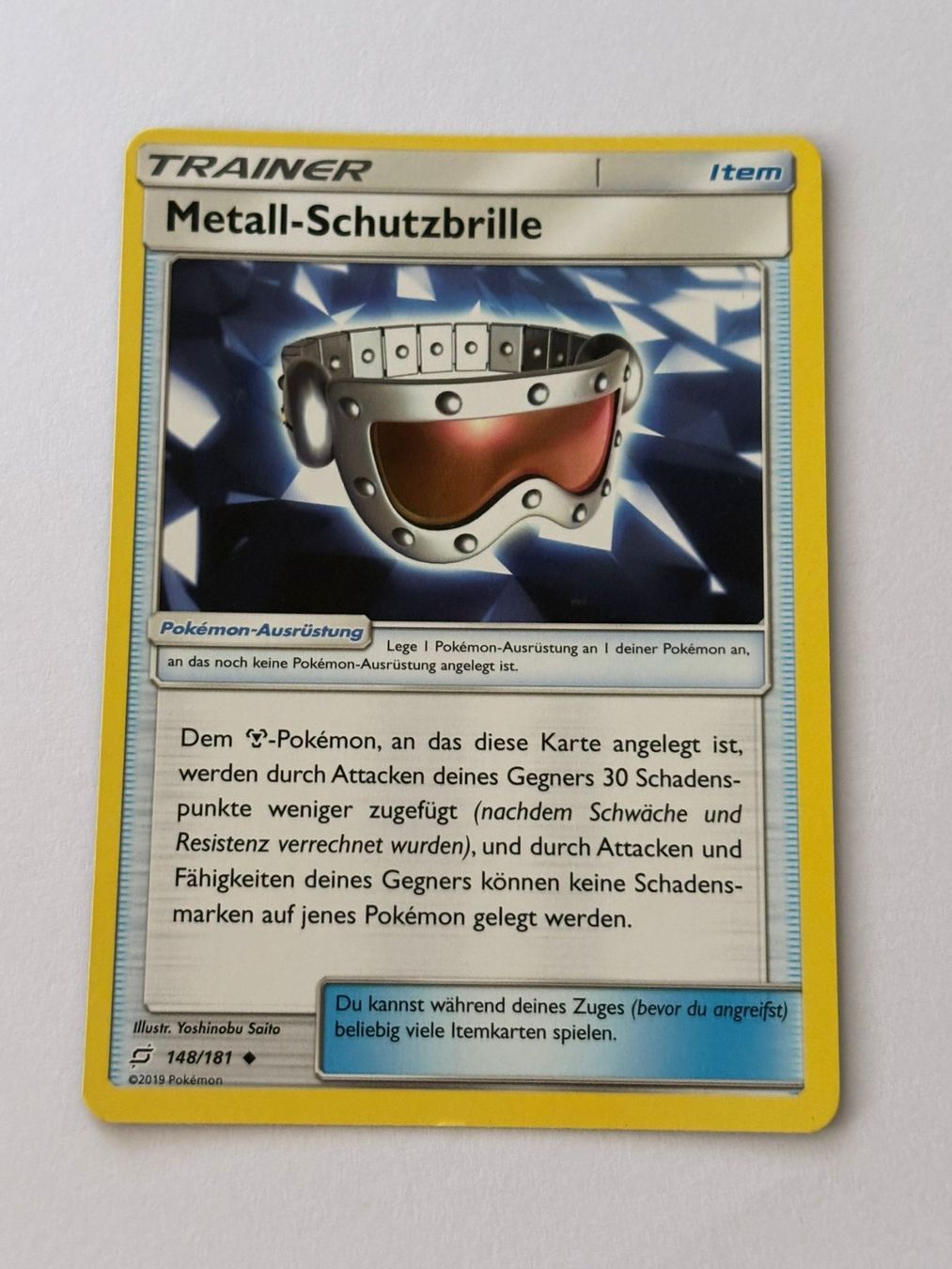 Pokémon Carte collezionabili: Pokemon-Karte Metall-Schutzbrille 148/181 – Usato da Herisau venduto da Seyashop1