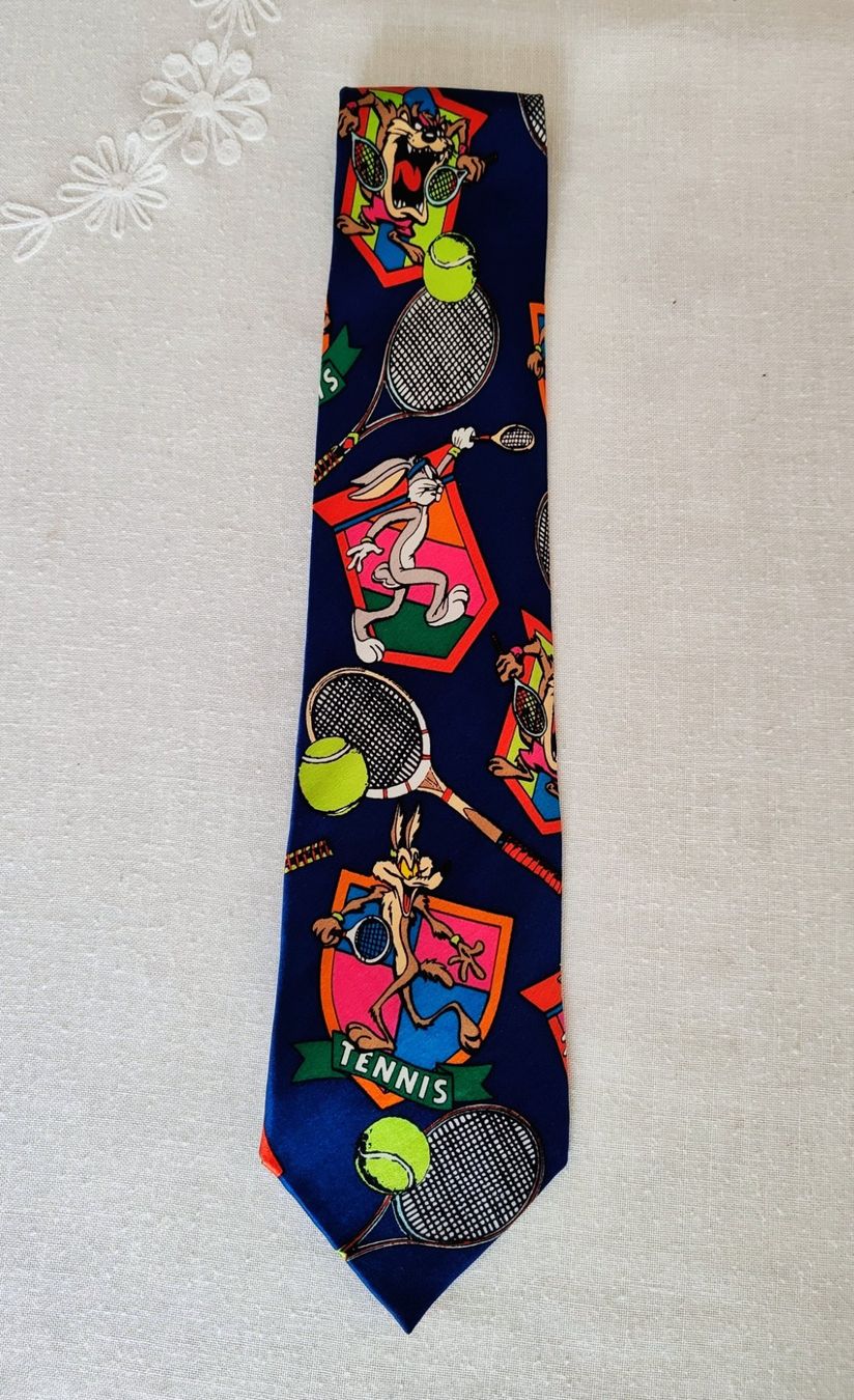 Cravate Vintage Sonia Rykiel Homme 100% Soie Imprimé Pots De Fleurs - Excellent état