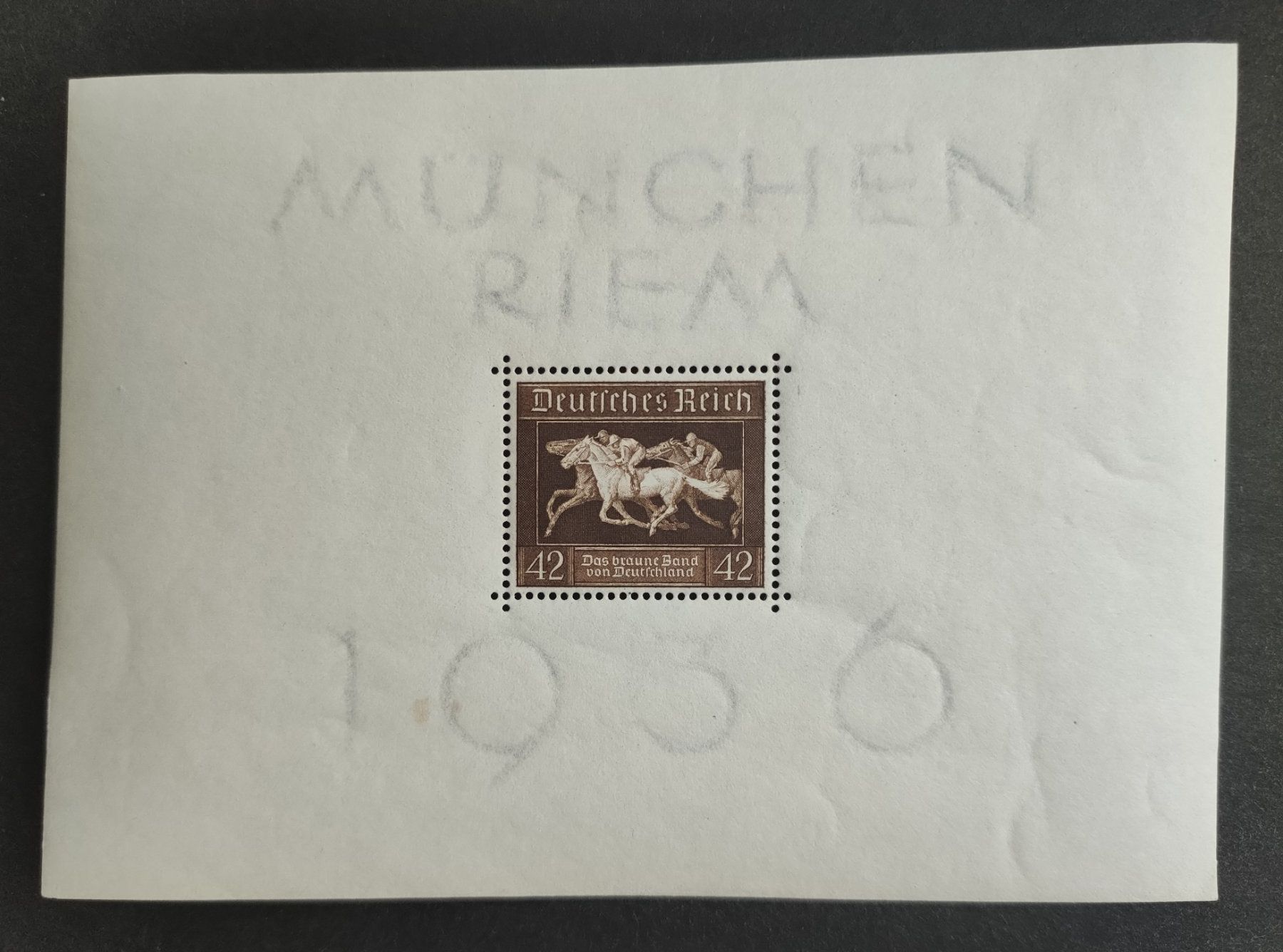 Tous les timbres: Deutsches Reich 1936, Block 4 – D'occasion à Wil SG par Zazal