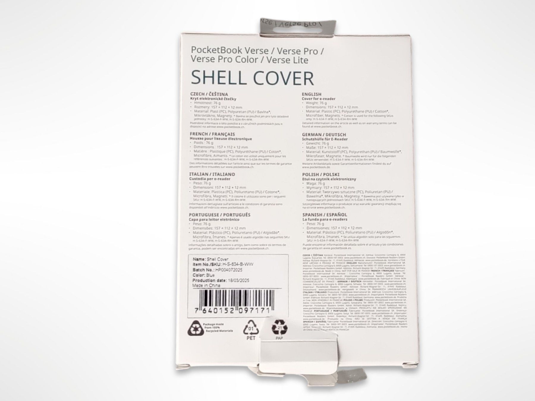 PocketBook Cover & Protezioni schermo: POCKETBOOK Schutzhülle E-reader – Nuovo (secondo la descrizione) da Suhr venduto da Restwert_Suhr 6