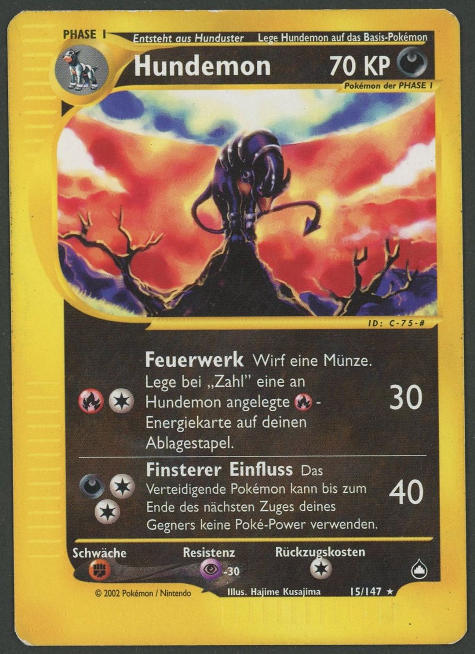 Pokémon Cartes à collectionner: Hundemon 15/147 Aquapolis DE ab 1.- – D'occasion à Rupperswil par gengarbasar