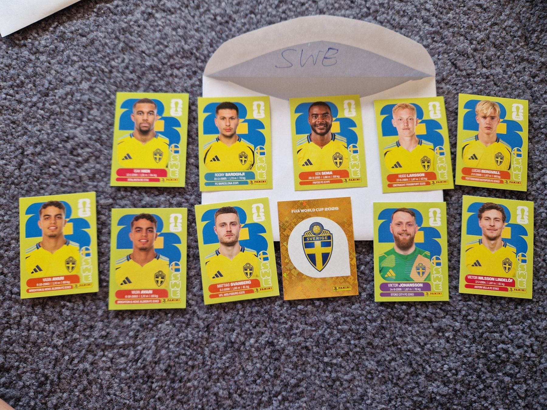 Panini Sammelbilder & Trading cards: Panini Sticker WM 2026 SWE – Gebraucht aus Metzerlen von SS01