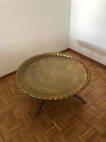 Orientalischer Tisch (golden) aus Aluminium, sehr leicht