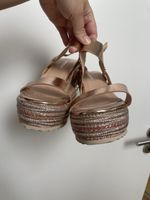 Sommer Plateausandalen, rosegold, Grösse 40, neu