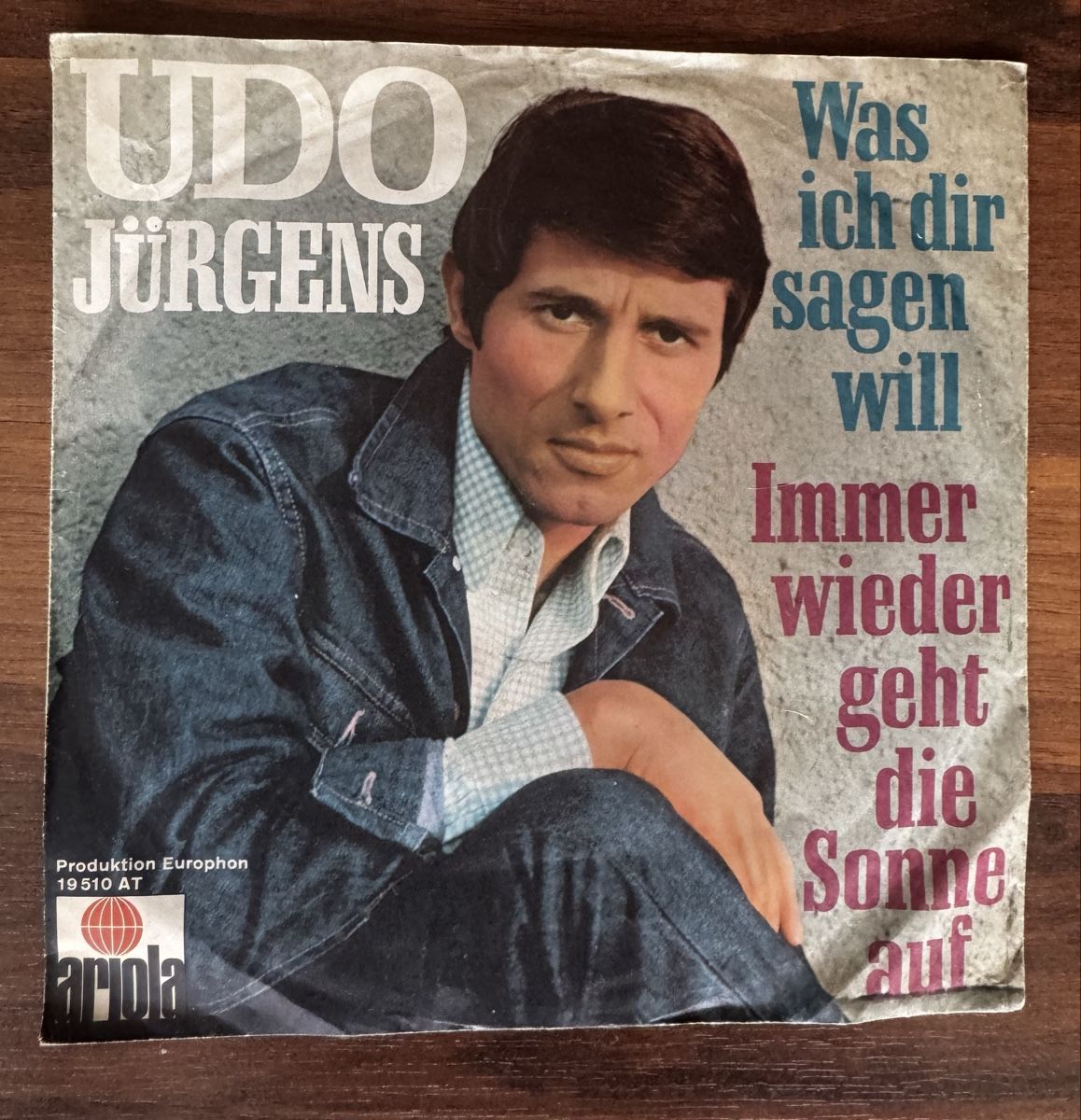Dischi in vinile: Udo Jürgens - Was ich dir sagen will -7" Single - Schlager – Usato da Rorbas venduto da BlackstarRecords