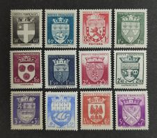 Frankreich 1942, Wappen, Satz ungestempelt