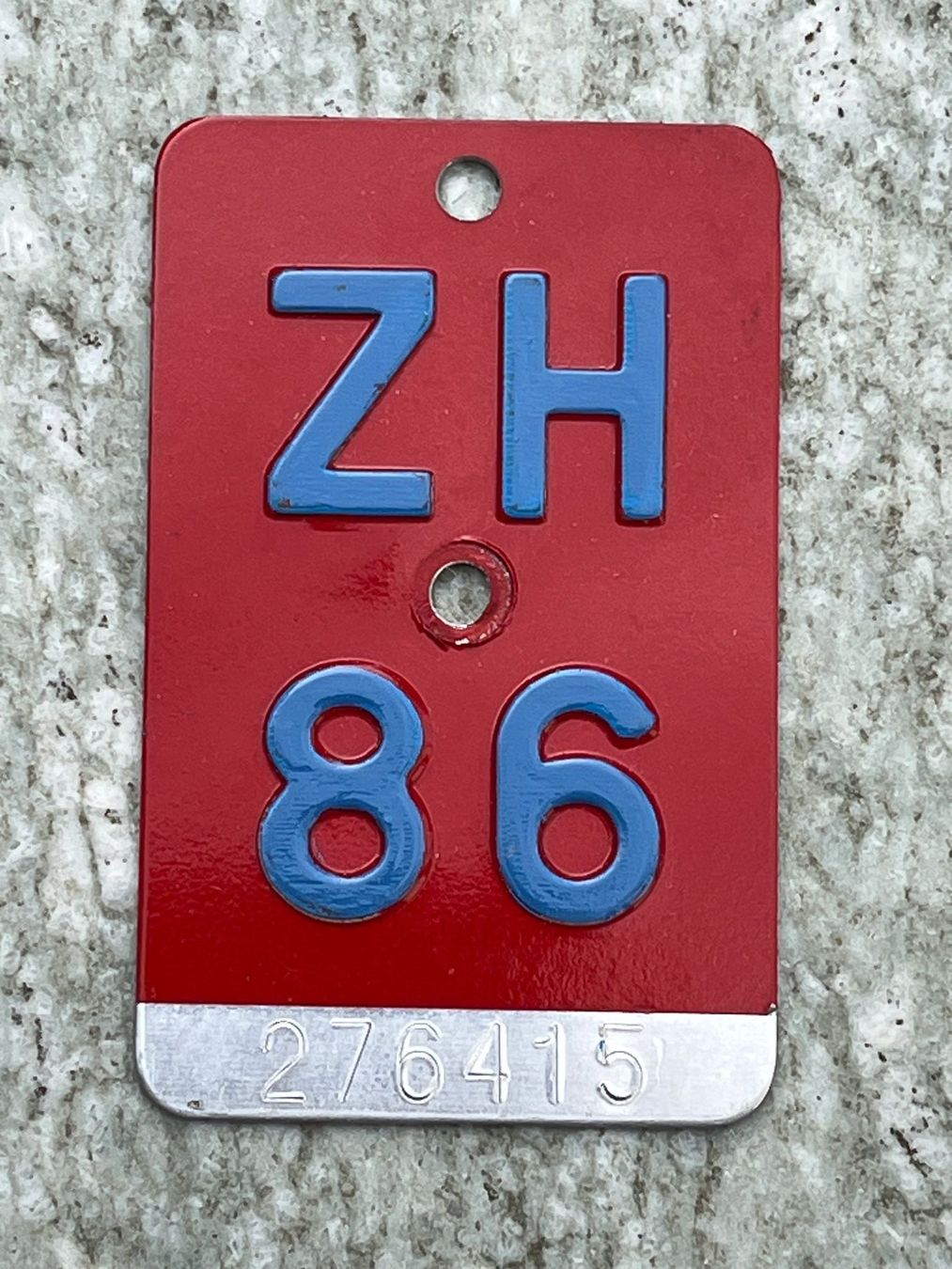 Insegne: Velonummer ZH 86 – Usato da Winterthur venduto da Wusa01