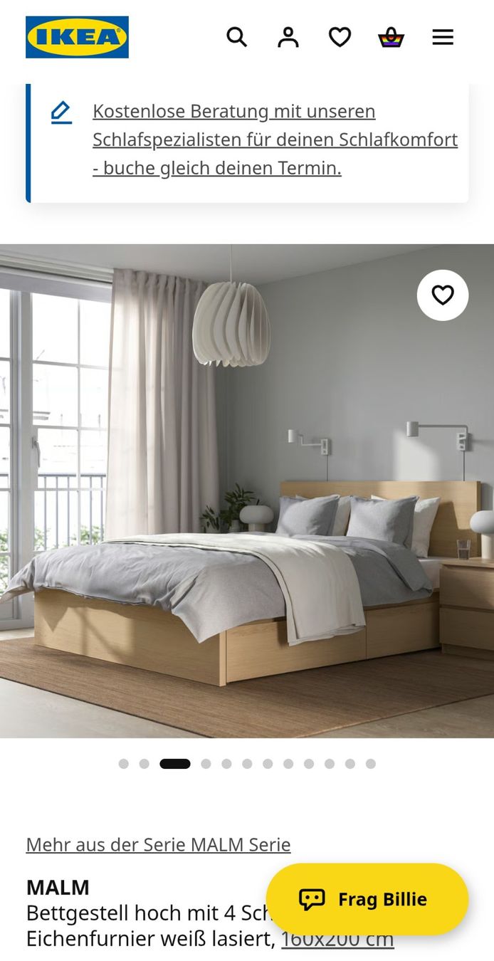 Ikea Letti: MALM Bettgestell hoch mit 4 Schubladen mit 2 Lattenroste – Usato da Zürich venduto da efs_vck6 4