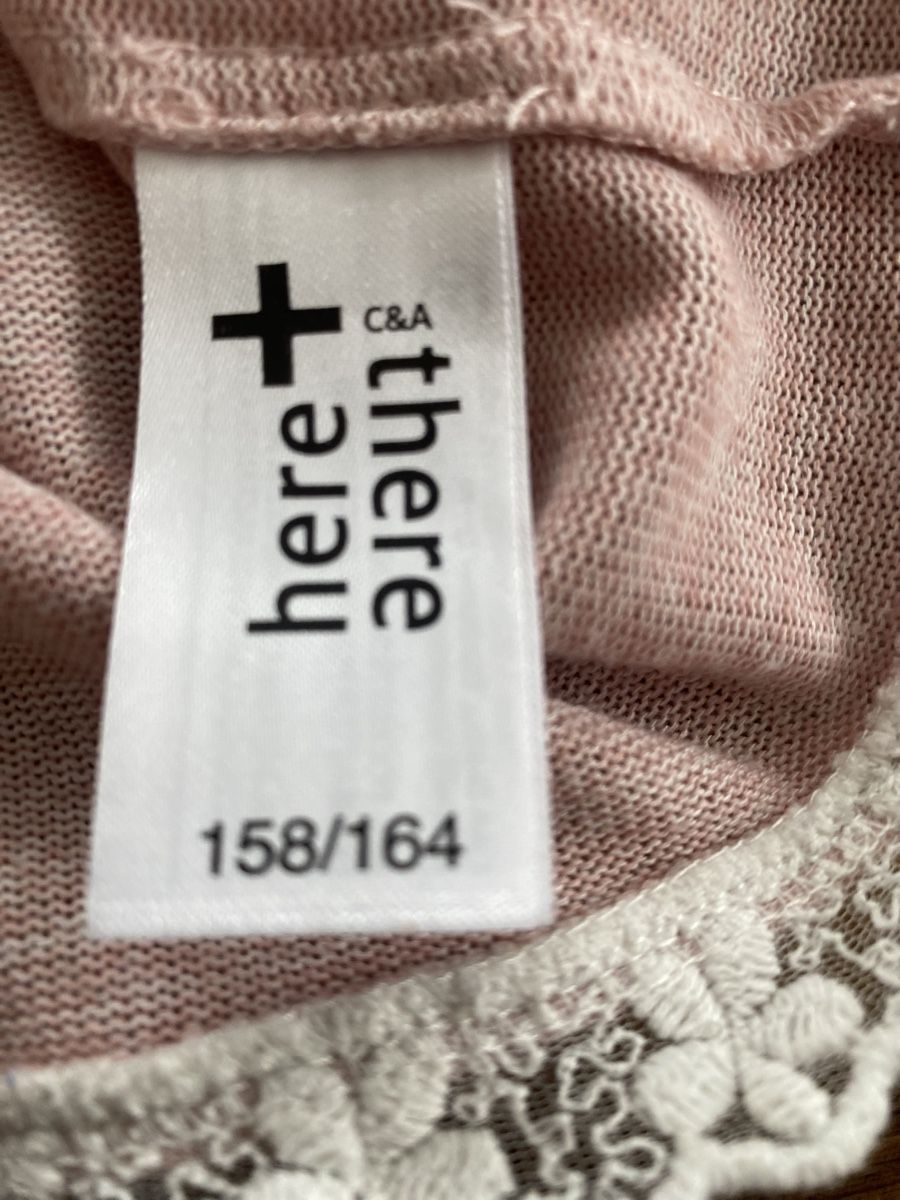 C&A Maglioni & Felpe: weicher Pullover rosa mit Spitze C&A Grösse 158 164 Mädchen – Usato da Horw venduto da dreamsofacid 3