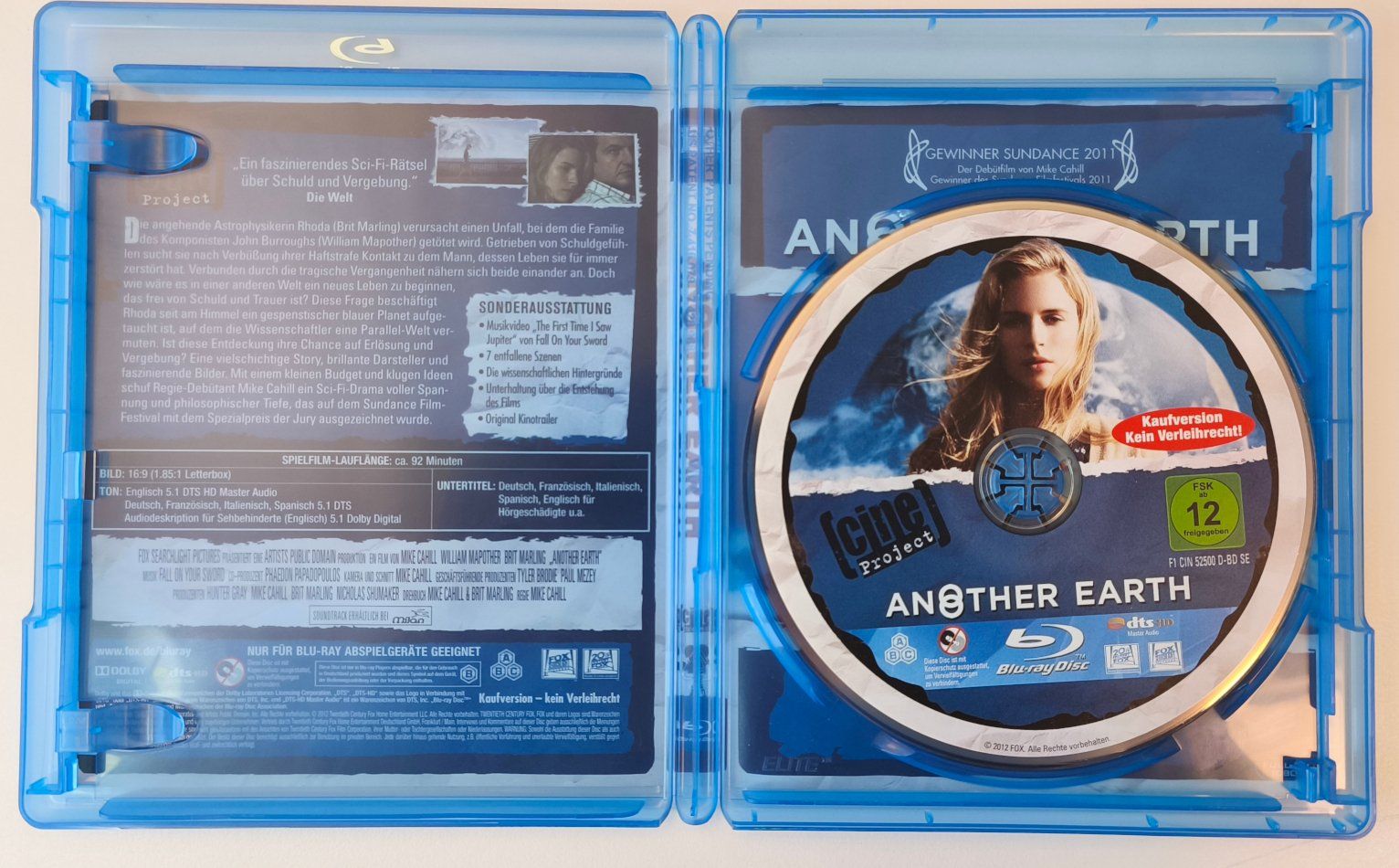 Alle DVDs: Blu-ray:  Another Earth - 2011 – Gebraucht aus Hagendorn von Thom.74 2