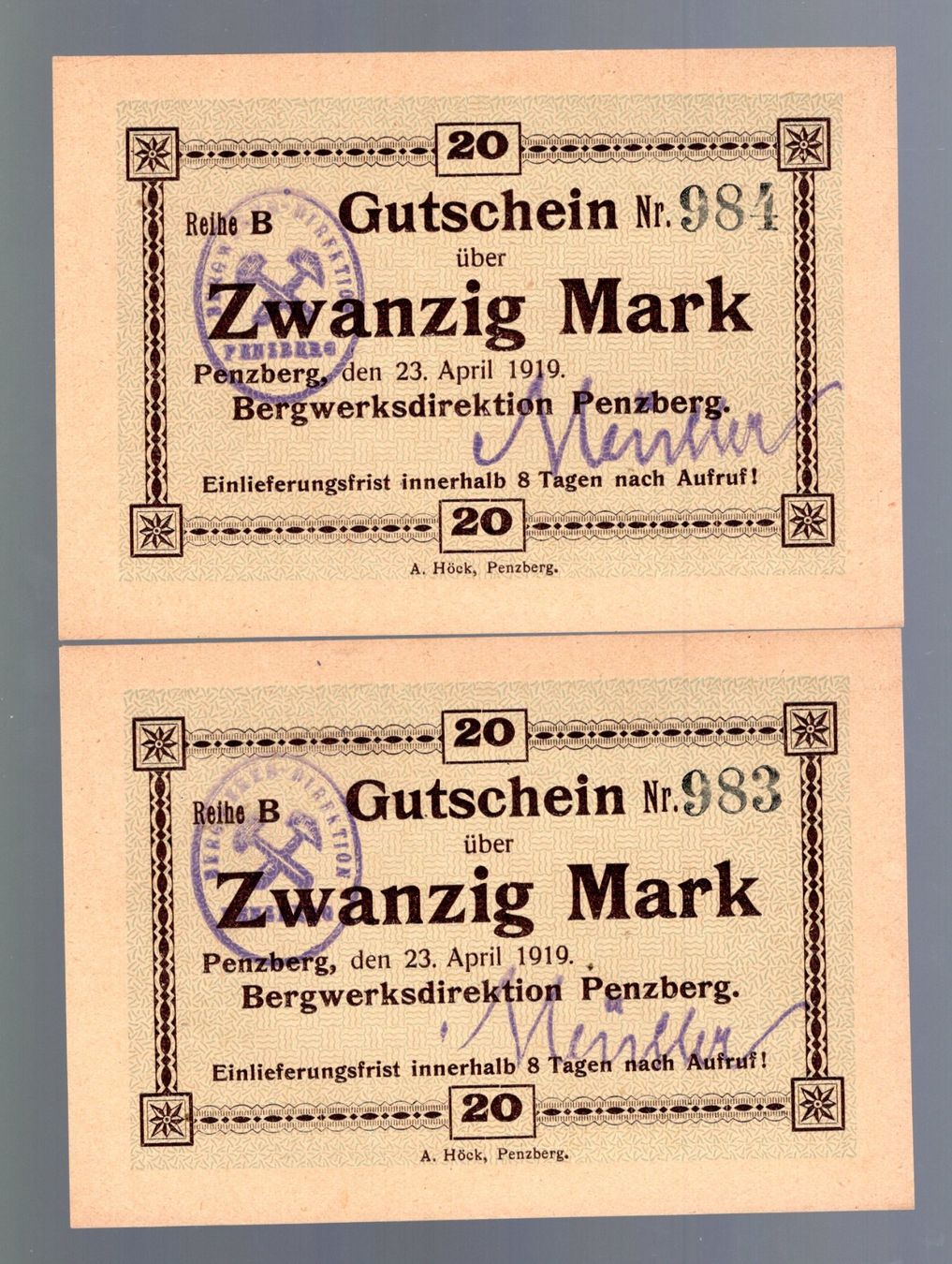 Banknoten: Germany noten 2 stück UNZ – Neu (gemäss Beschreibung) aus Leibstadt von baroc333
