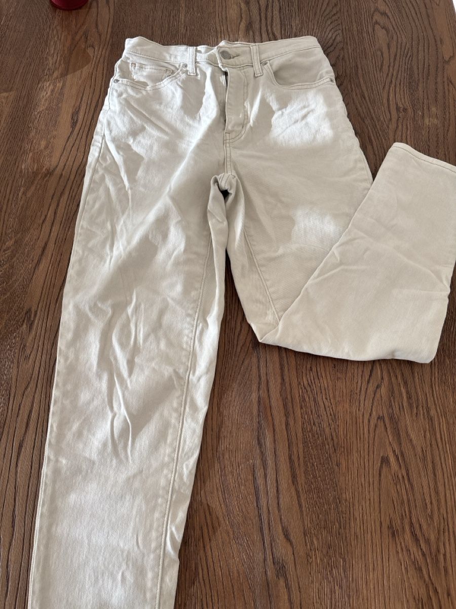 Levi's Pantaloni: Levi's High Waisted Mom Jeans beige  – Usato da Bern venduto da tamwoe 1