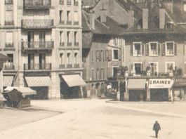 VEVEY: Grentte, magasin Gaines et St.Martin, cpa photo ~1925