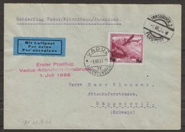 1935 : Sonderflug Vaduz - Innsbruck (RF 35.4)