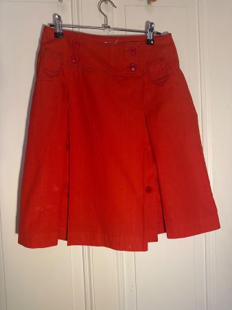 Sommerlicher, roter Damen Rock, Grösse 38, Vintage-Look