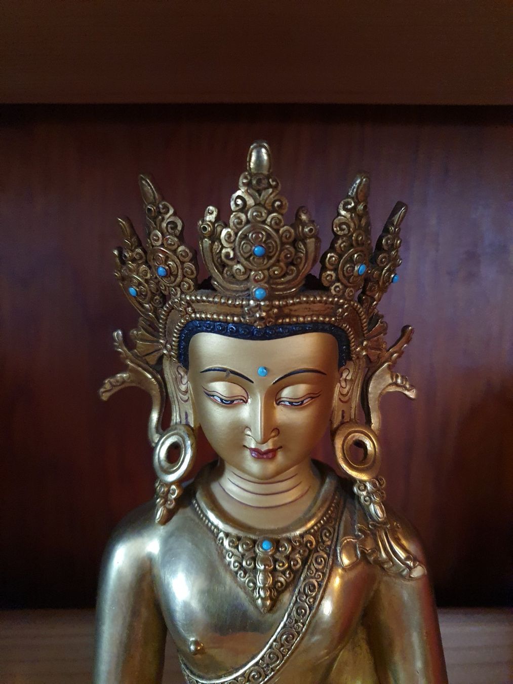 Sculture & Statue: Crown-Buddha – Usato da Waltensburg/Vuorz venduto da Buddhas 1