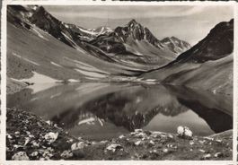 Originale Vintage Postkarte Arosa Älplisee, gel. 1942