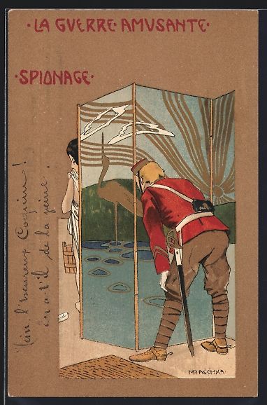 Ansichtskarten: Raphael Kirchner sign. M. Raschka: La Gu – Gebraucht aus Berlin von bartko-reher