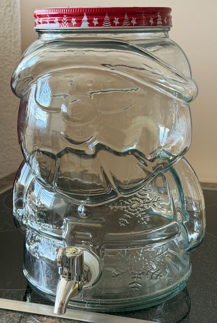 Gläser: Wasserspender St. Nikolaus, Schneemann – Gebraucht aus Basel von Kanako 2