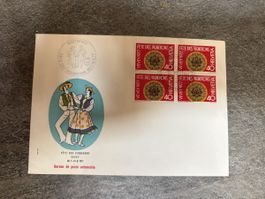 Fete des Vignerons Vevey 1977 Cover with stamps