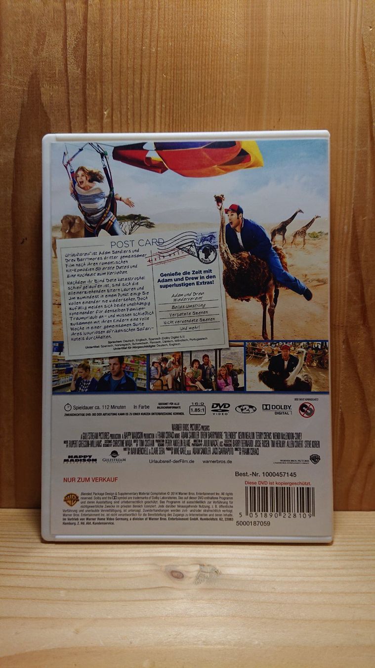 Alle DVDs: URLAUBSREIF DVD mit Adam Sandler – Gebraucht aus Wilderswil von Exebub 1