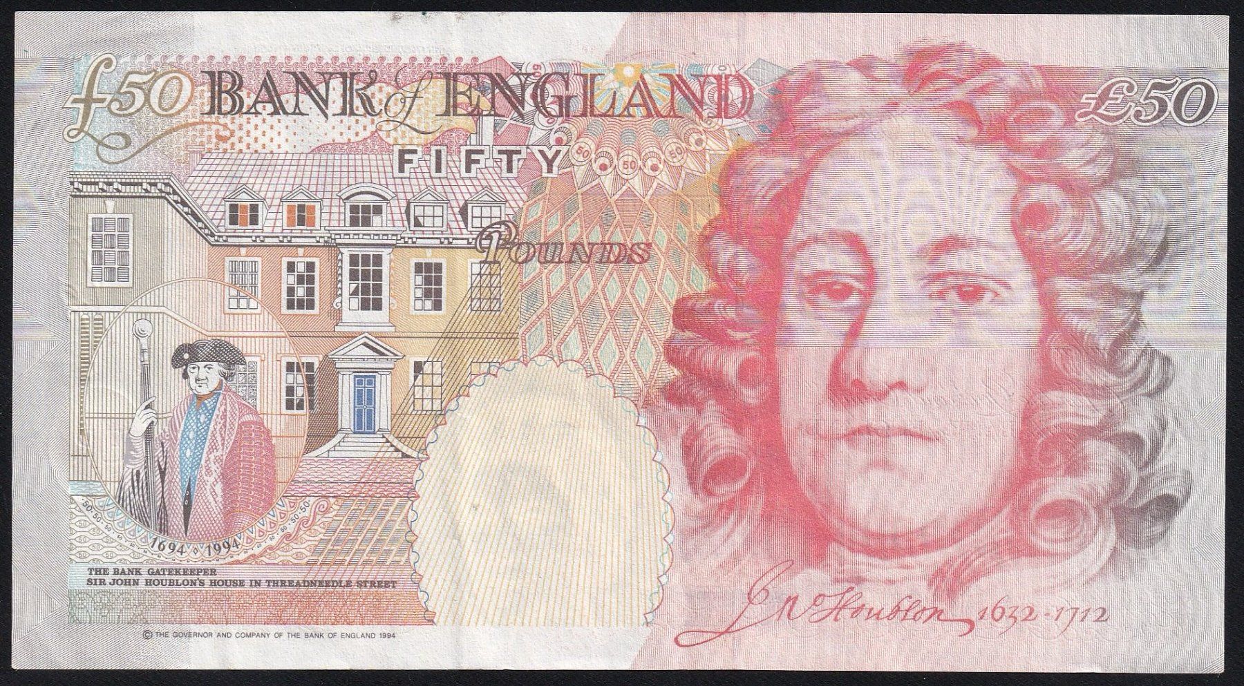 Banknoten: England 50 Pounds 2004 – Gebraucht aus Brugg AG von banknoten_muesli 1