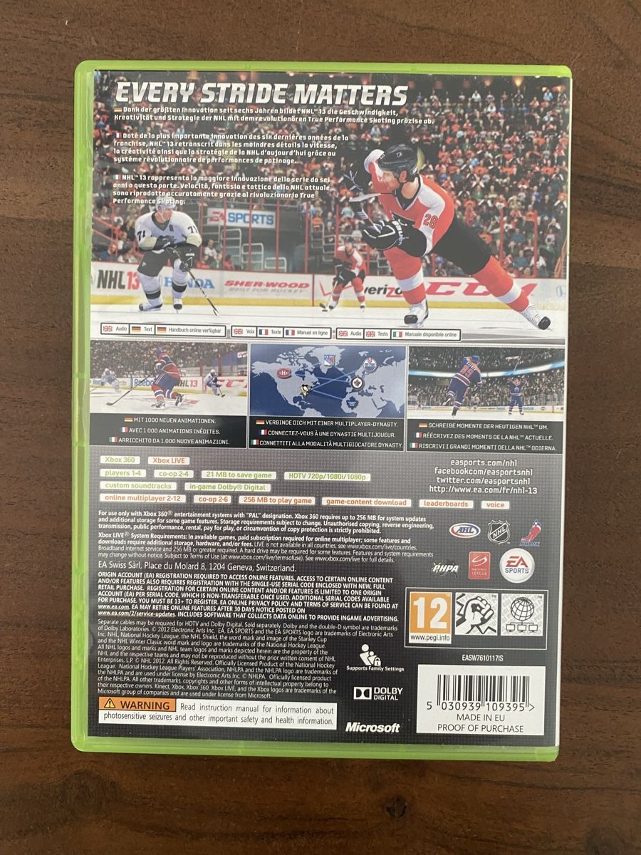 Microsoft Giochi: NHL 13 für Xbox 360 – Usato da Thunstetten venduto da Virus_33 2