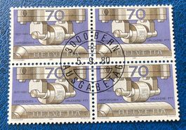 4 er Block Nr.647 mit Vollstempel Bern