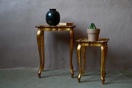 Tables gigognes florentines dorées baroque Italie
