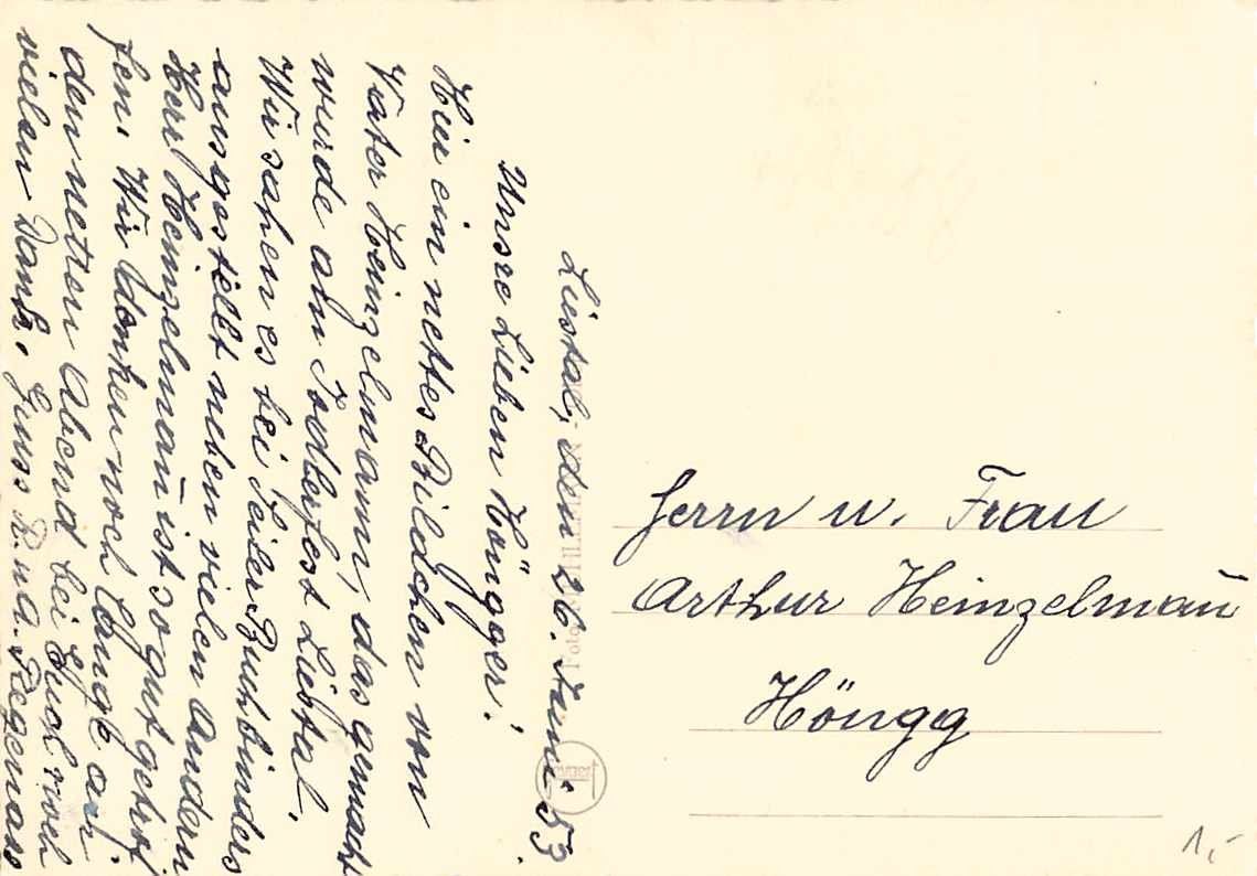 Cartoline postali: Joderfest in LIESTAL BL26. Juni 1953 – Usato da Lufingen venduto da philatelieshop 1