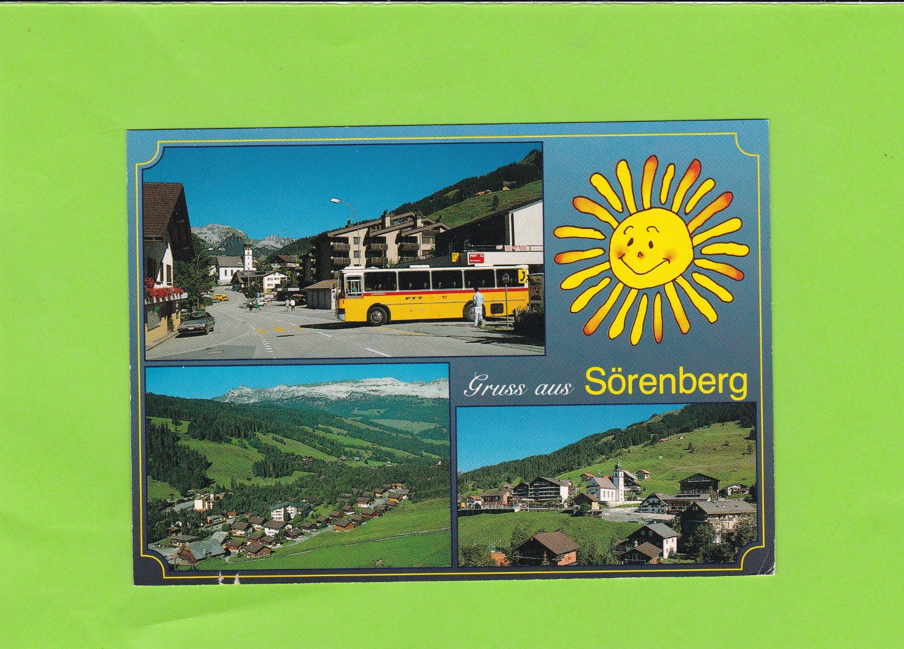 Cartoline postali: Gruss aus Sörenberg-Postauto – Usato da St. Peterzell venduto da neckertal