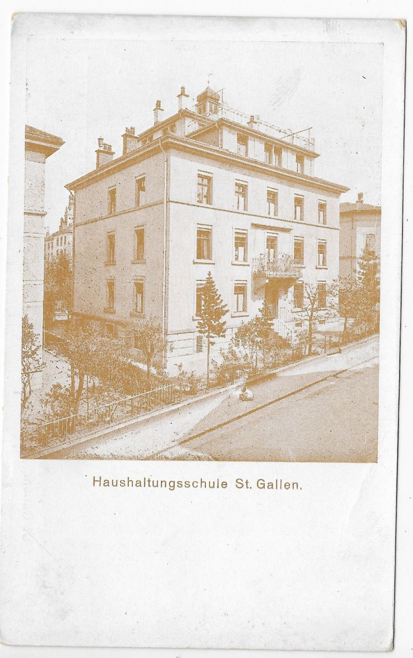 Ansichtskarten: Haushaltungsschule St. Gallen – Gebraucht aus Hefenhofen von Richsalz