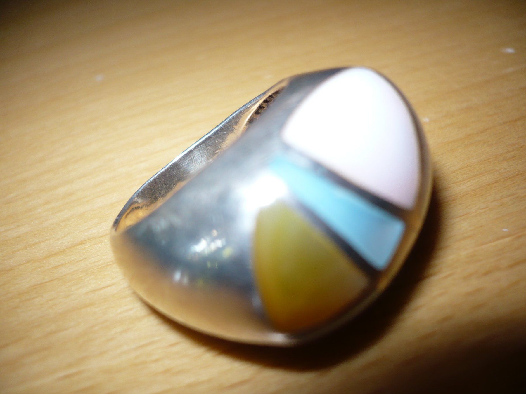 Ringe: Ring Silber mit Perlmutt – Gebraucht aus Merzligen von Marthe22 1