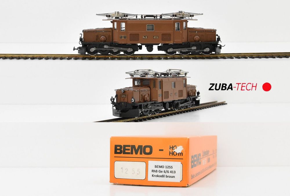 Train Bemo RhB Set Ge6/6 706 + Camion - échelle H0m/H0e - époke IV - Comme Neuf