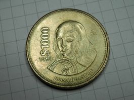 Mexiko 1000 Pesos, 1990
