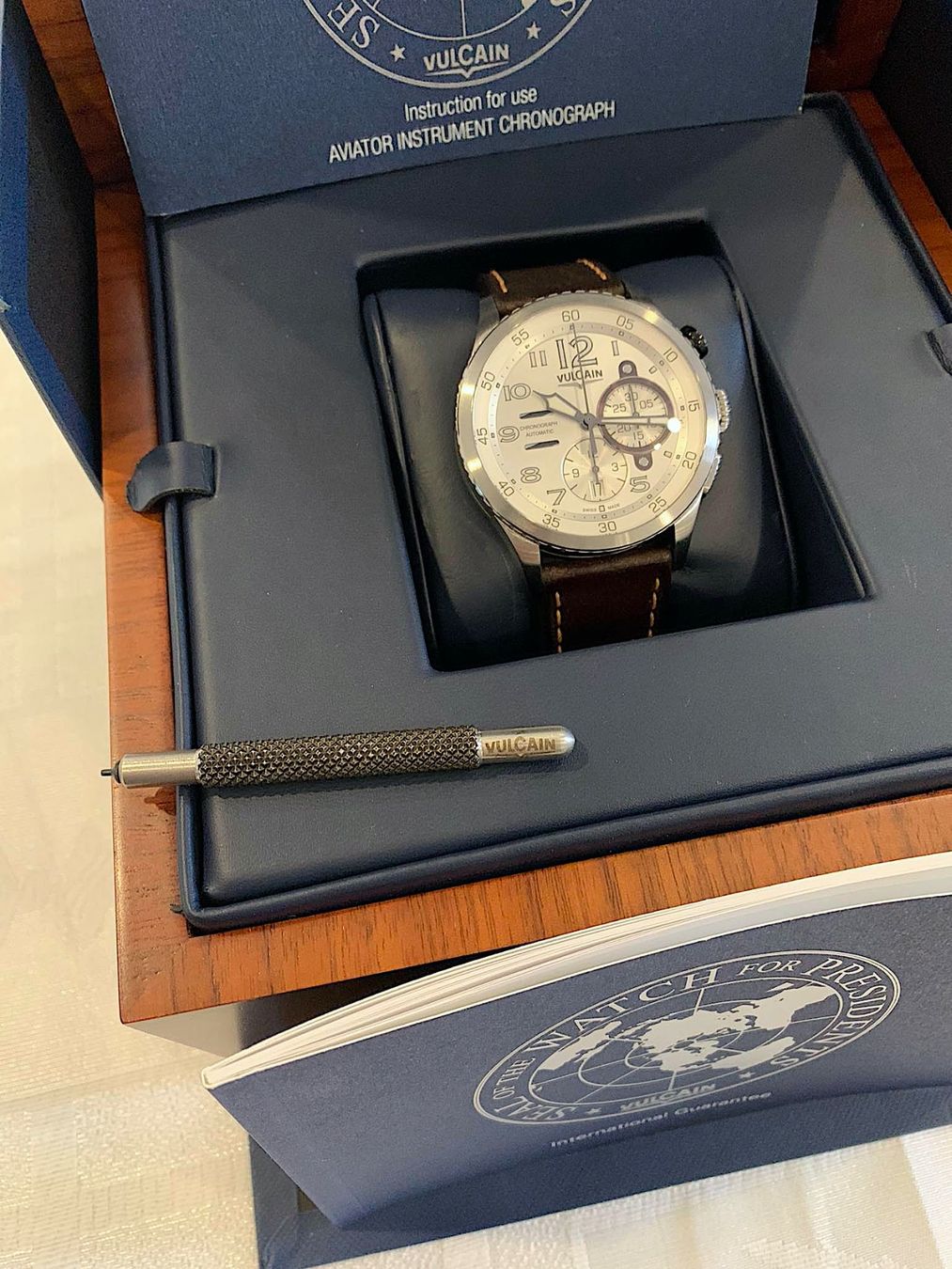 Vulcain Orologi: Vulcain Aviator Instrument Chronograph Automatic – Usato da Widen venduto da reby05