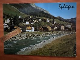 1975 Alte Ansichtskarte Splügenpass Graubünden, Rarität!
