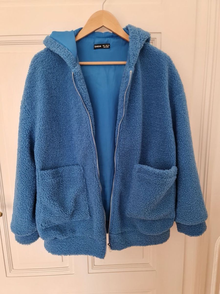Shein Giacche: Shein Blue Teddy Jacket, Size S oversized – Nuovo (secondo la descrizione) da Genève venduto da jud_xrl8 2